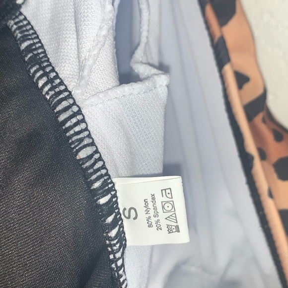 Leopard Halter Plunge 1 Piece Swimsuit - Picture 7 of 10